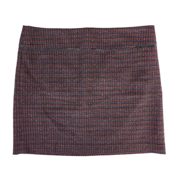 ANN TAYLOR LOFT Eggplant Purple Tweed Mini Skirt - Picture 2 of 11
